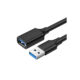 Cable Usb-A 3.0 A Usb-A Hembra 1M Negro Us129 Ugreen
