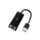 Adaptador Usb-A 2.0 A Ethernet Rj45 10/100Mbps Negro Cr110 Ugreen