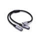 Cable Para Audio Usb-C A 3.5 Hembra Doble 25Cm Plateado Av144 Ugreen