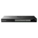 Switch Gigabit PoE+ Administrable / 24 puertos 10/100/1000 Mbps + 4 Puertos SFP Uplink / Hasta 360W / Compatible con GWN Cloud.