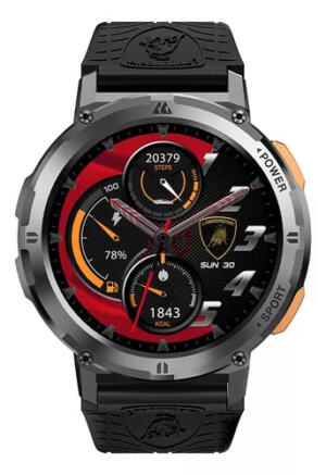 Reloj Lamborghini Smartwatch Aventador Cerchio Negro