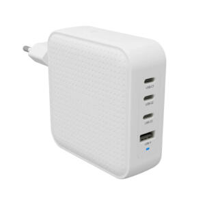 Cargador de viaje HyperJuice® 100 W USB-C GaN con pruebas de seguridad - Blanco