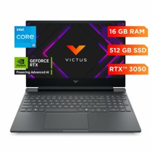 Laptop Gaming HP Victus 15-FA2014la 15.6" Intel Core i5-13420H 16GB RAM 512GB SSD RTX 3050 6GB Plata Mica W11 Home Teclado en Español