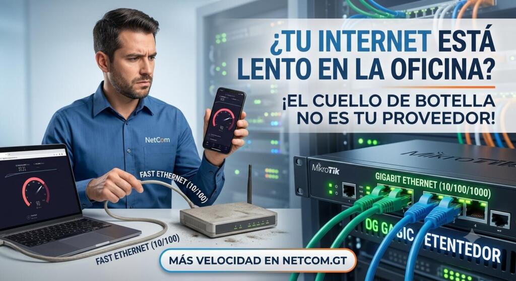 Internet lento en la oficina