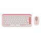Teclado y Mouse Inalámbrico Logitech Pop Icon Rosa Español