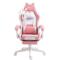 silla gamer brocs br6655 pink white