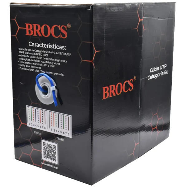 bobina de cable utp brocs categoria 6